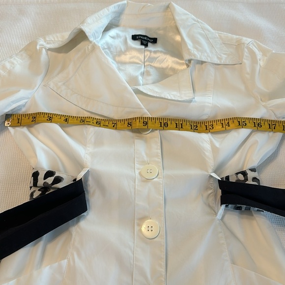 Bebe White Trench Coat Size XS - Picture 9 of 16